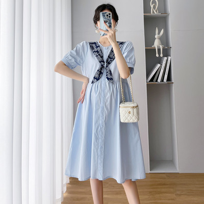 Kroj kroja ljetne haljine za trudnice