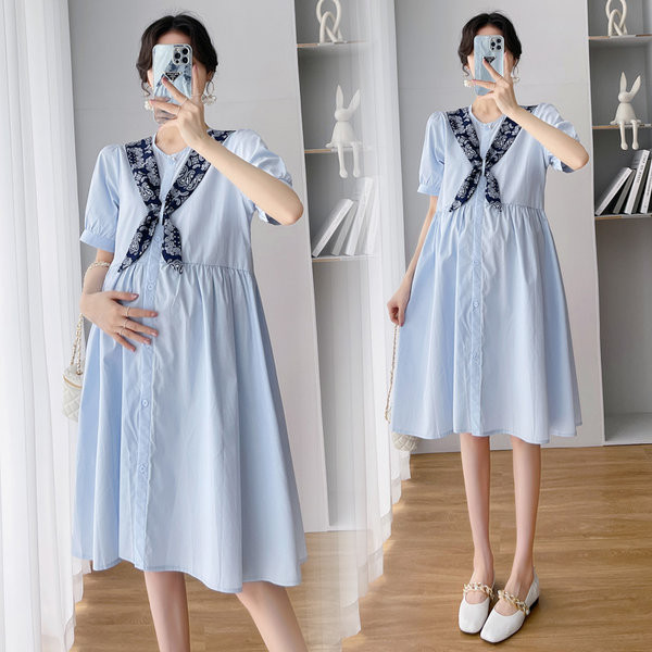 Kroj kroja ljetne haljine za trudnice