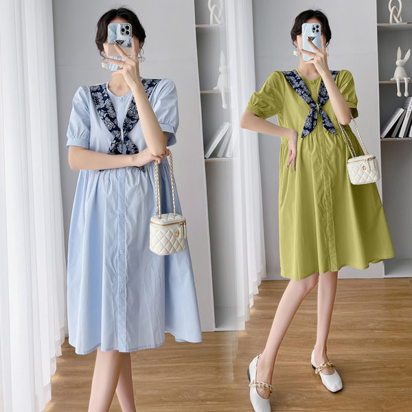 Kroj kroja ljetne haljine za trudnice