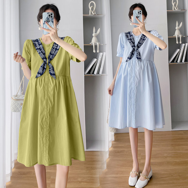 Kroj kroja ljetne haljine za trudnice