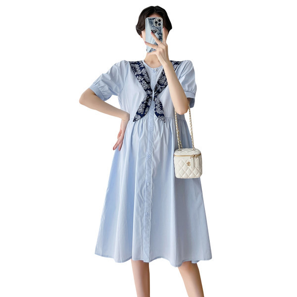 Kroj kroja ljetne haljine za trudnice