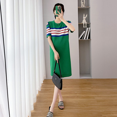 Βαμβακερό ίσιο φόρεμα εγκυμοσύνης