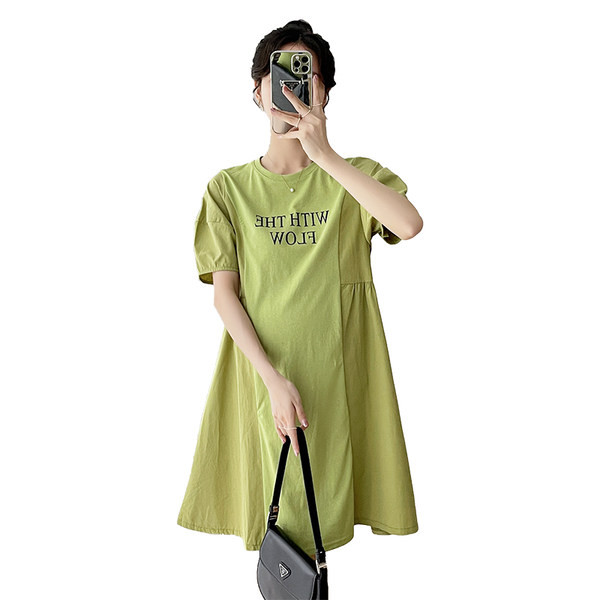 Ležerna haljina s okruglim izrezom za trudnice