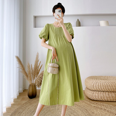 Γυναικείο φόρεμα με στρογγυλή λαιμόκοψη