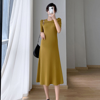 Καλοκαιρινό φόρεμα με κομμένο σχέδιο για εγκύους