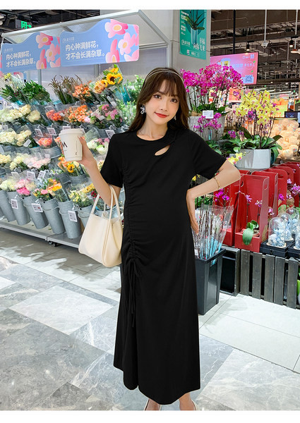 Novi model ženske trudničke haljine sa prorezom