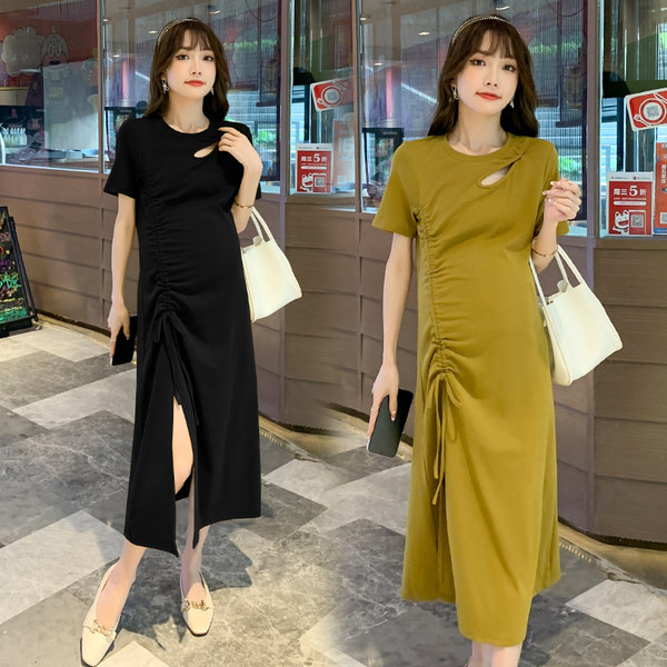 Novi model ženske trudničke haljine sa prorezom