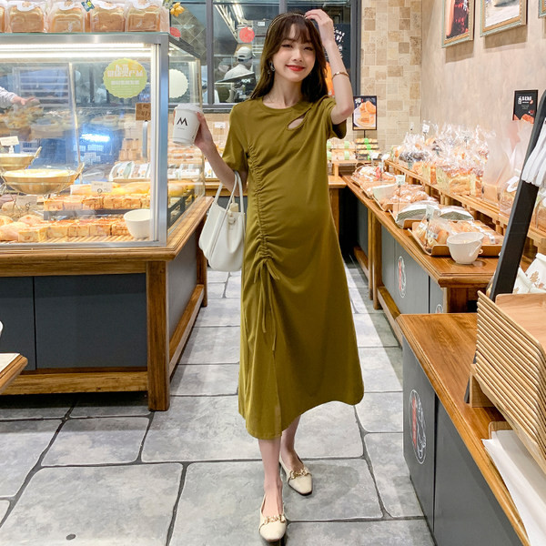 Novi model ženske trudničke haljine sa prorezom