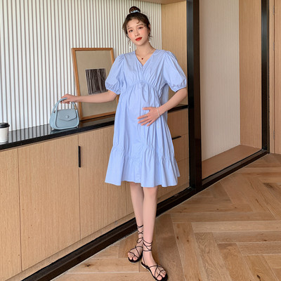 Γυναικείο Casual Φόρεμα εγκυμοσύνης με V λαιμό για εγκύους