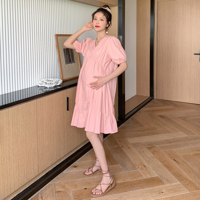 Γυναικείο Casual Φόρεμα εγκυμοσύνης με V λαιμό για εγκύους