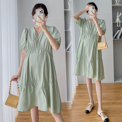 Γυναικείο Casual Φόρεμα εγκυμοσύνης με V λαιμό για εγκύους