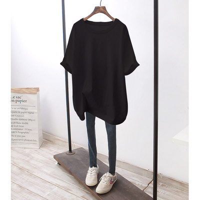 Φαρδύ βαμβακερό μπλουζάκι εγκυμοσύνης με πολύχρωμη στάμπα