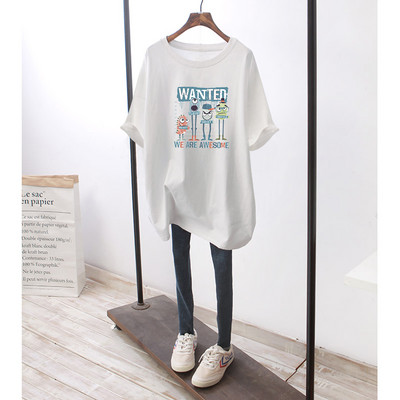 Trudnička majica širokog uzorka s printom