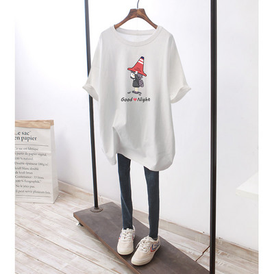 Trudnička majica širokog uzorka s printom