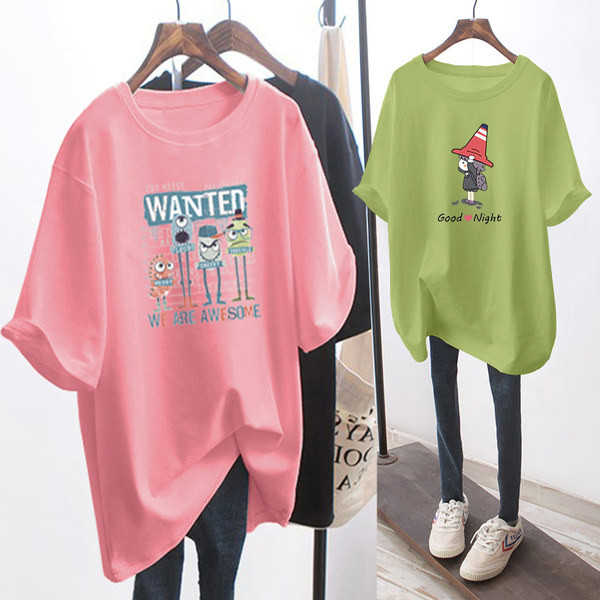 Trudnička majica širokog uzorka s printom