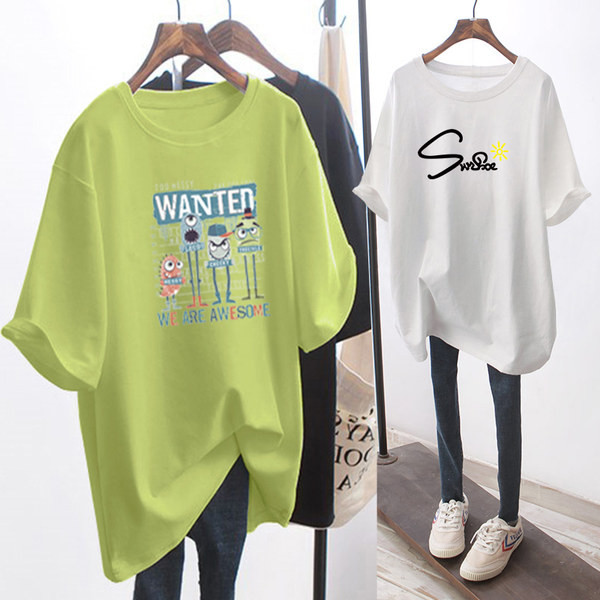 Trudnička majica širokog uzorka s printom