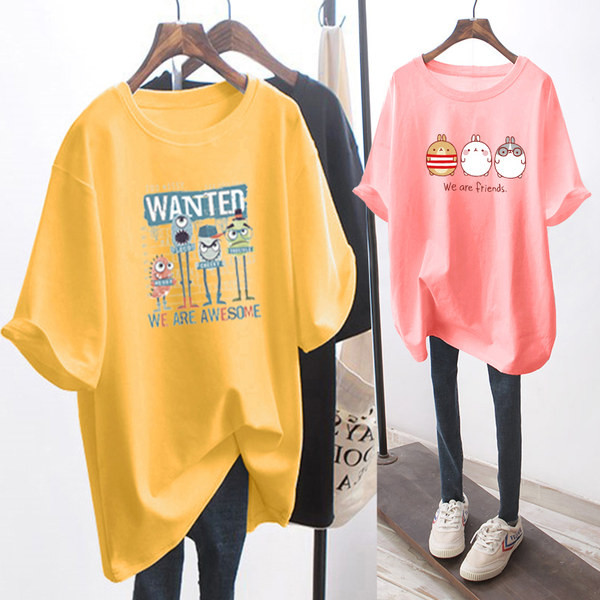 Trudnička majica širokog uzorka s printom