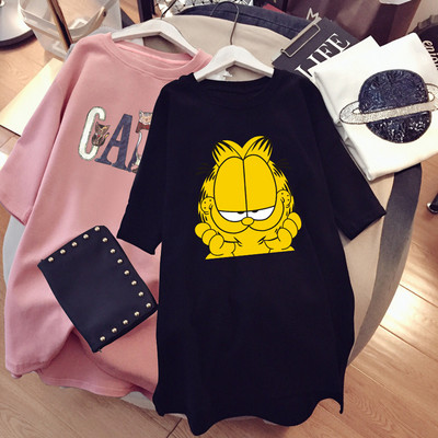 Βαμβακερό μπλουζάκι με πολύχρωμη στάμπα για εγκύους