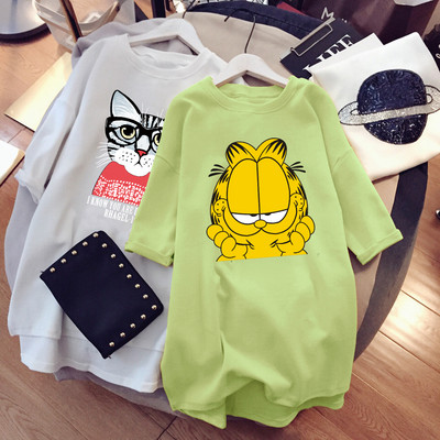 Βαμβακερό μπλουζάκι με πολύχρωμη στάμπα για εγκύους