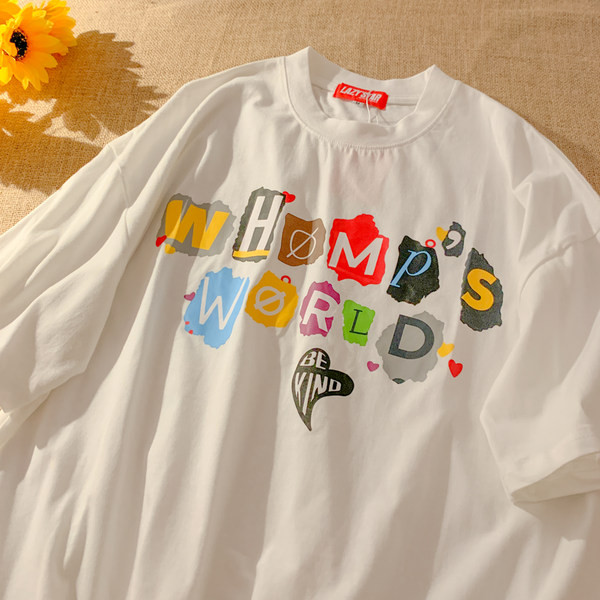 Μπλουζάκι casual γυναικείο με έγχρωμη στάμπα για εγκύους