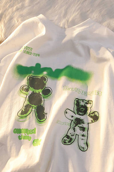 Γυναικείο Casual T-Shirt εγκυμοσύνης με απλικέ Bear