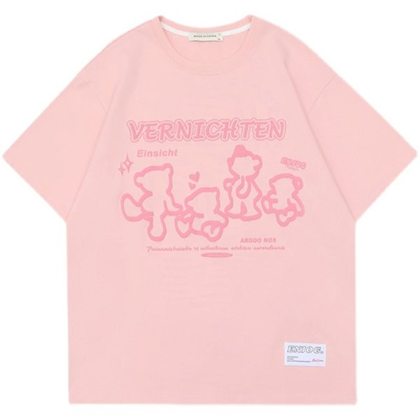 Široka majica sa šarenim printom za trudnice