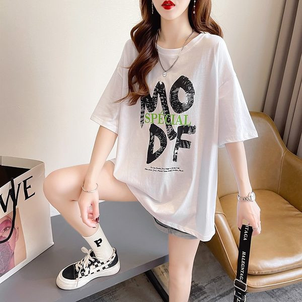 Široki model ženske majice kratkih rukava za trudnice