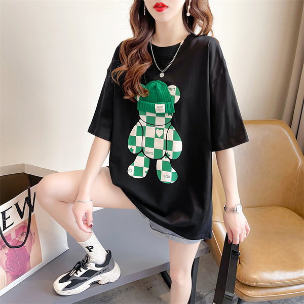 Pamučna široka majica s cvjetnim printom pogodna za trudnice