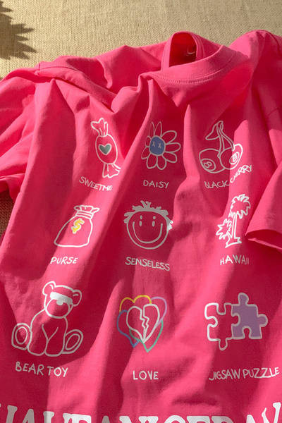 Πολύχρωμο βαμβακερό μπλουζάκι εγκυμοσύνης