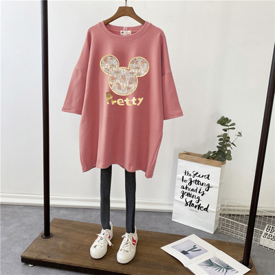 Γυναικείο μπλουζάκι με στάμπα εγκυμοσύνης