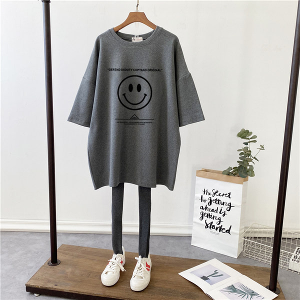 Pamučna ljetna majica s printom za trudnice