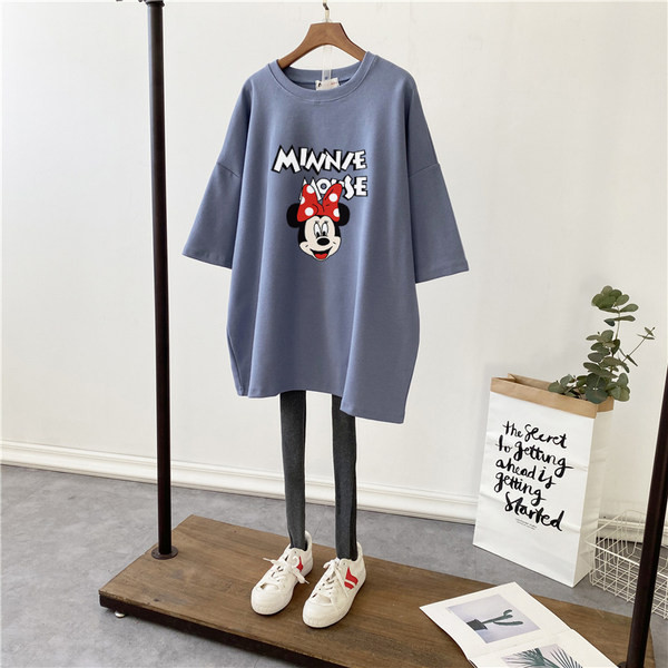 Pamučna ljetna majica s printom za trudnice