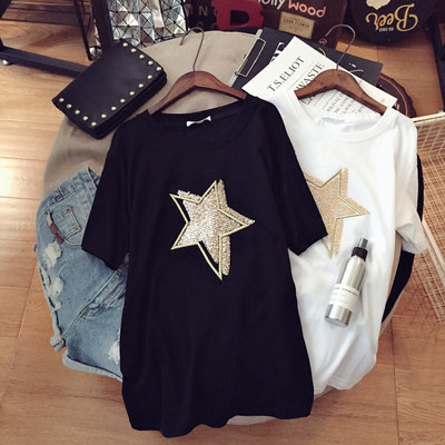 Βαμβακερό μπλουζάκι με πολύχρωμο στάμπα κατάλληλο για εγκύους