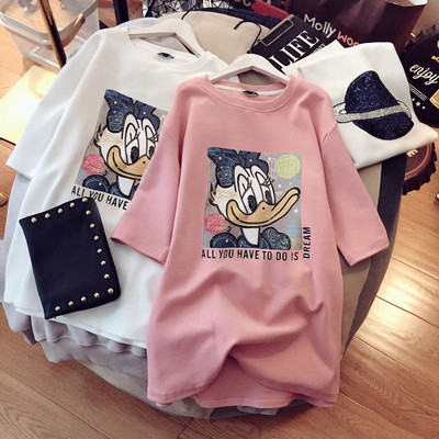 Βαμβακερό μπλουζάκι με πολύχρωμο στάμπα κατάλληλο για εγκύους