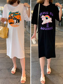 Ženska ležerna haljina za trudnice s cvjetnim printom