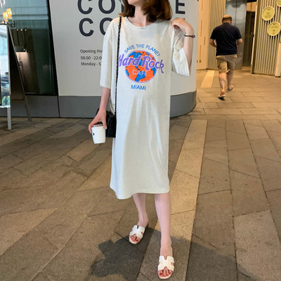 Ženska ležerna haljina za trudnice s cvjetnim printom