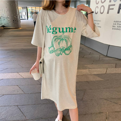 Ženska ležerna haljina za trudnice s cvjetnim printom