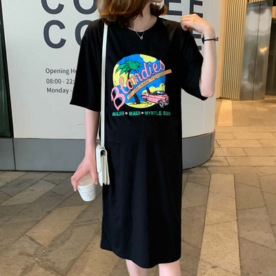 Ženska ležerna haljina za trudnice s cvjetnim printom