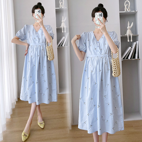 Trudnička haljina s V izrezom