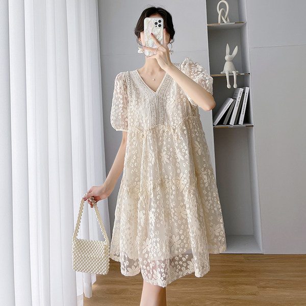 Γυναικείο κομψό φόρεμα εγκυμοσύνης από τούλι