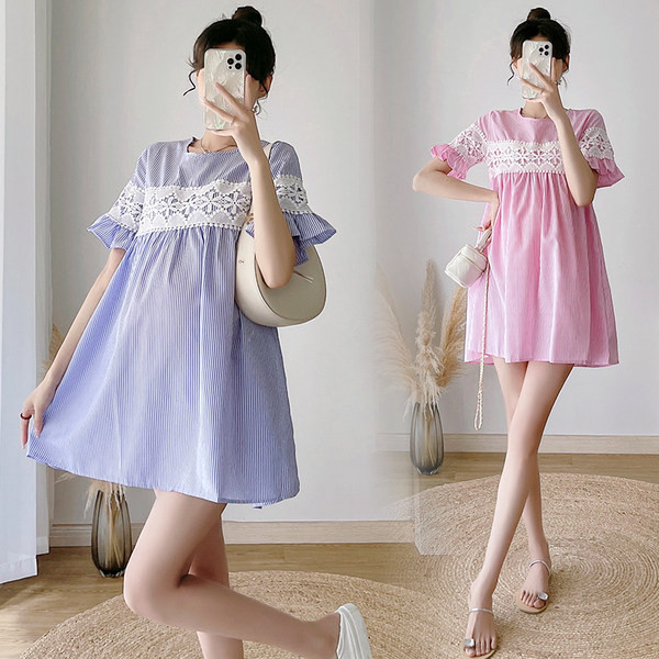 Къса лятна рокля подходяща за бременни