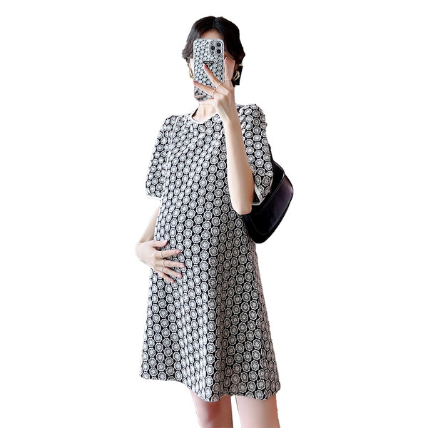 Kratka ljetna haljina za trudnice