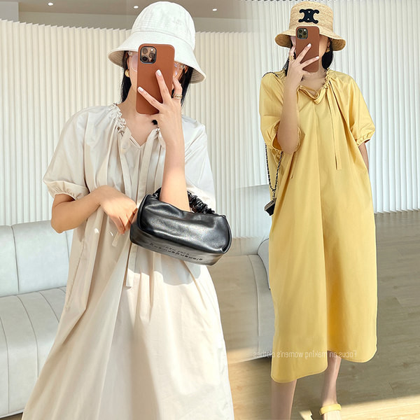 Brīva vasaras kleita ar mežģīnēm grūtniecēm