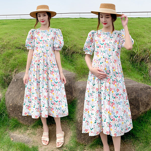 Rochie decupata de vara cu model floral