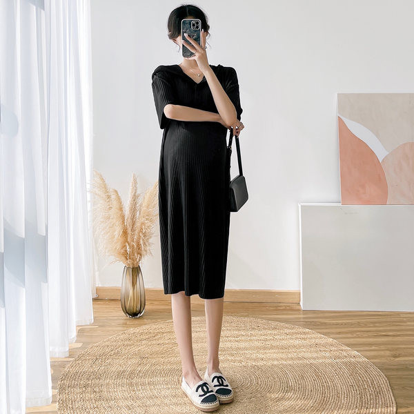 Γυναικείο φόρεμα εγκυμοσύνης με κουκούλα