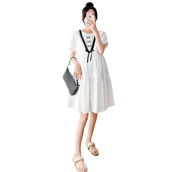 Ikdienas piegriezuma grūtnieču kleita