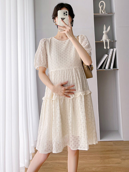 Ležerna haljina za trudnice od šifona