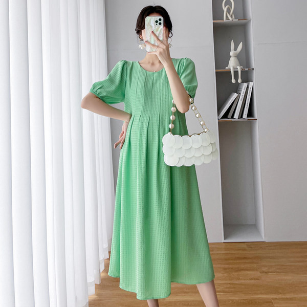 Νέο μοντέλο κοντομάνικο casual φόρεμα εγκυμοσύνης