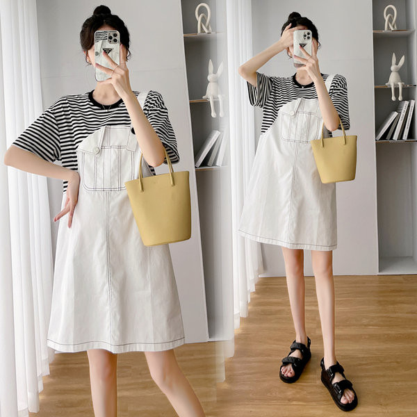 Ženska dvodijelna imitacija trudničke haljine