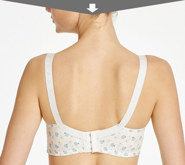 Sieviešu krūšturis ar krāsainu apdruku grūtniecēm